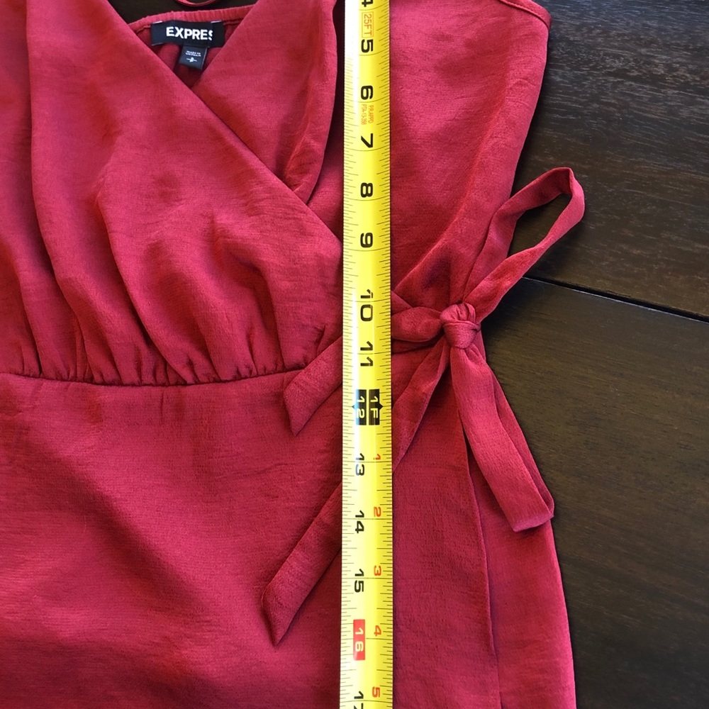 Express satin deep V neck surplice cami - Picture 6 of 6